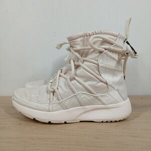 Nike Winter Boots Womens 6.5 Pink Cream Lace Up Waterproof Gorpcore Streetwear
